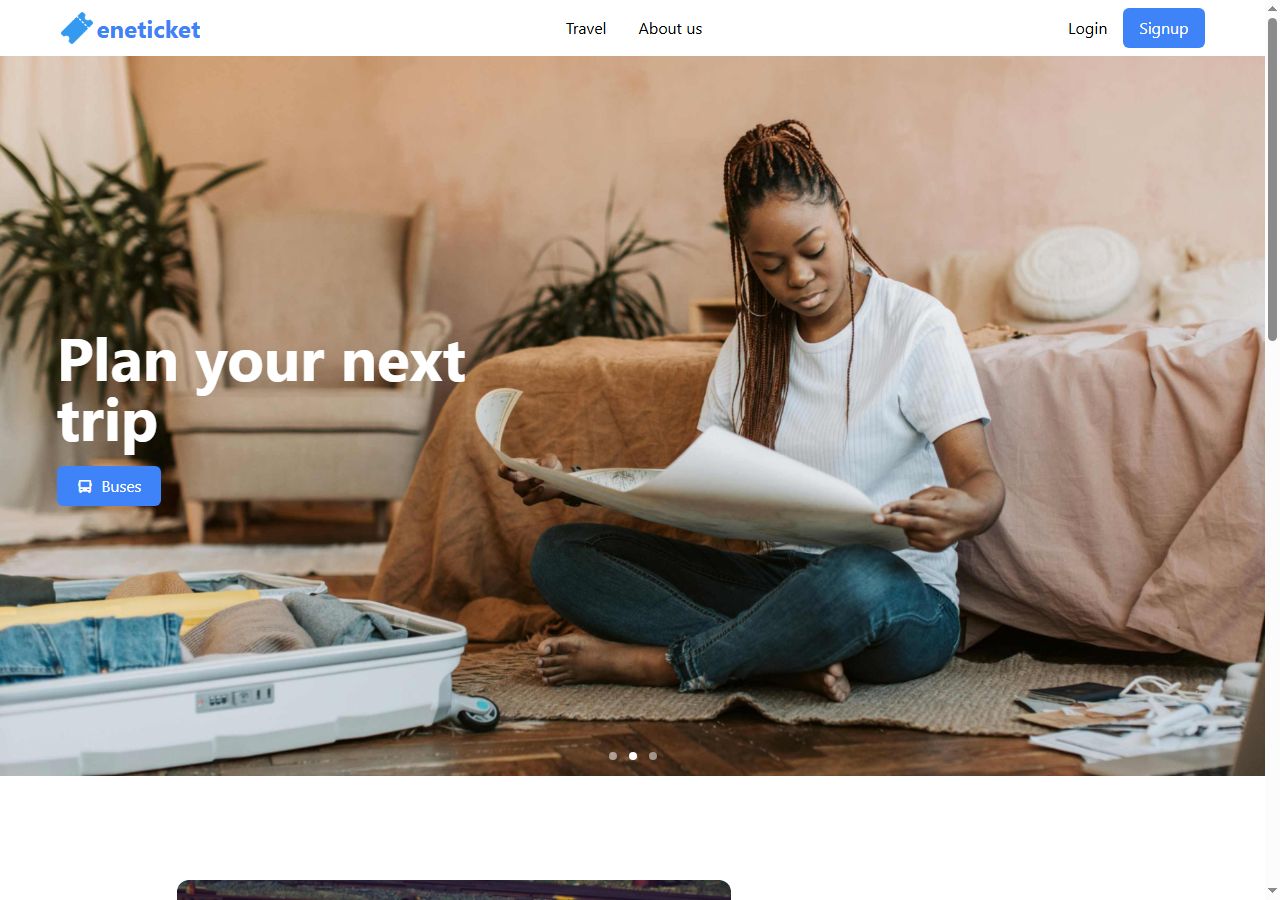 ENE Ticket — live site preview